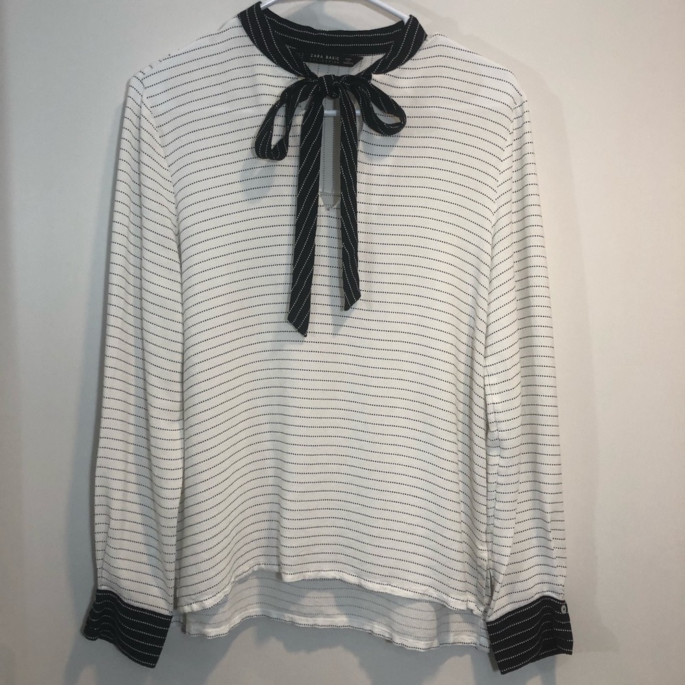 Zara Basic Strip Full Sleeve Top